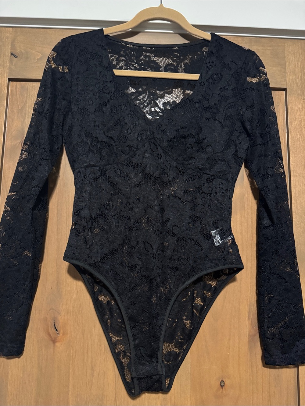 SHEIN full lace body suit Womens S Floral Dark Romantic Whimsygoth edgy layering